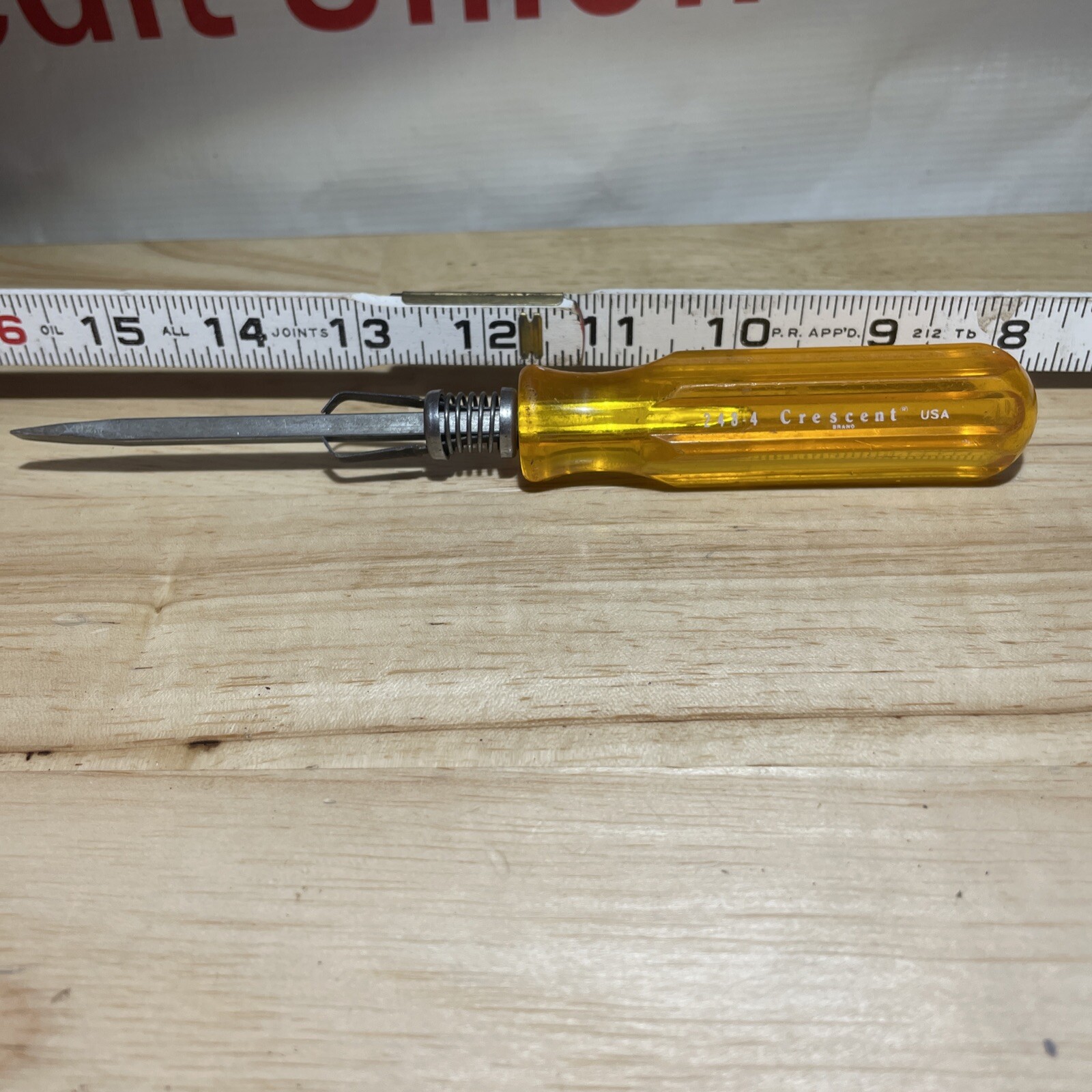 Vintage Crescent Flat Blade Screwdriver square shank MADE IN USA 248-4