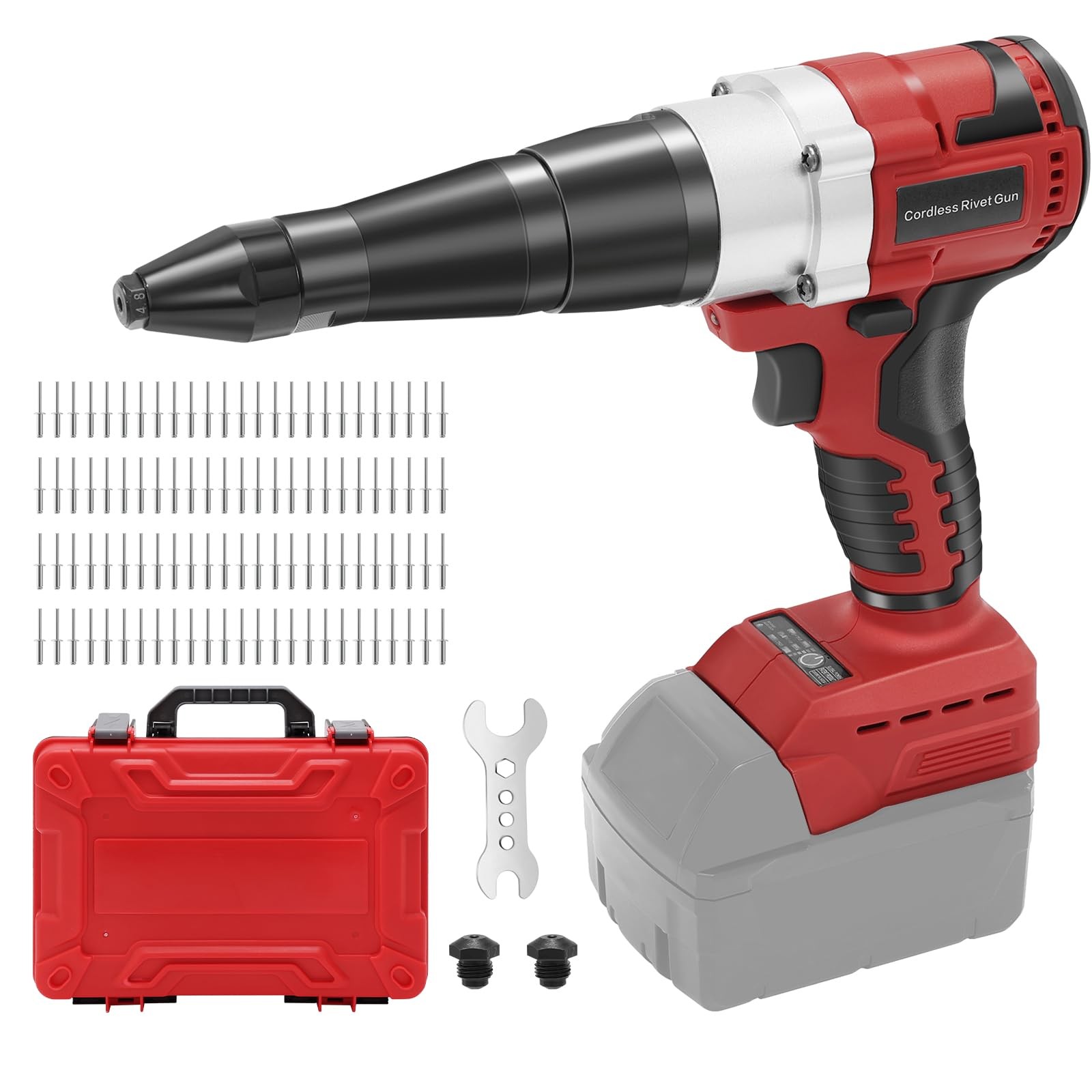 Cordless Rivet Gun Brushless Electric 1/8 5/32 3/16 LED Milwaukee Tool Battery