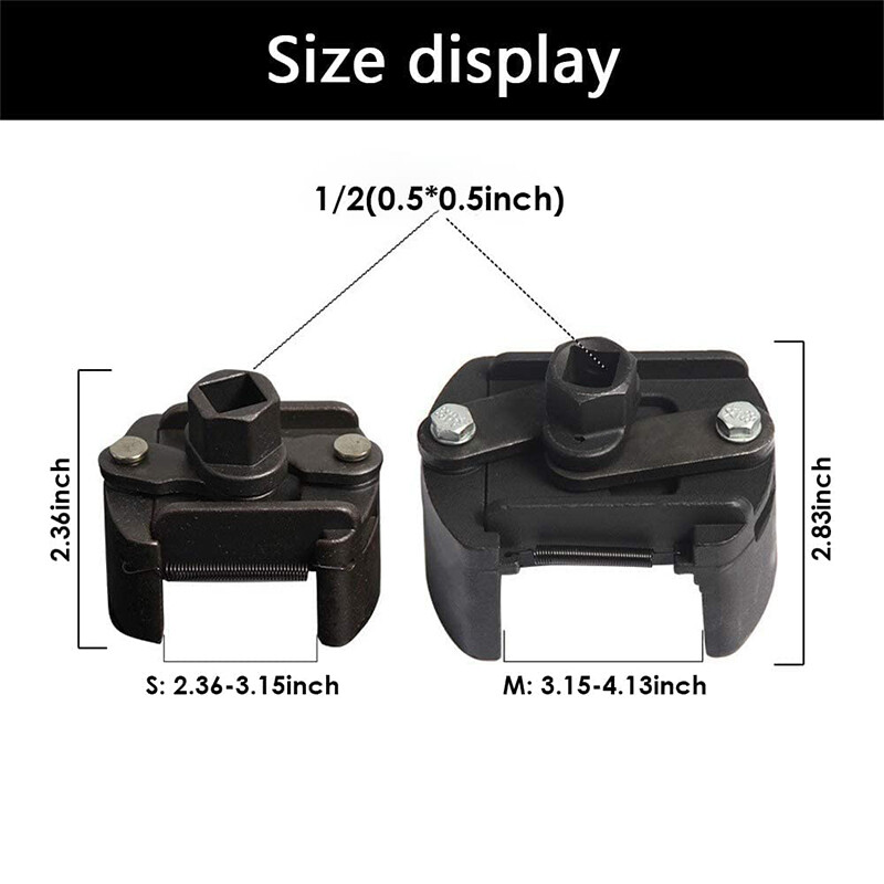 Universal Adjustable Oil Filter Wrench Removal Tool Cap 1/2″ for 80mm-105mm
