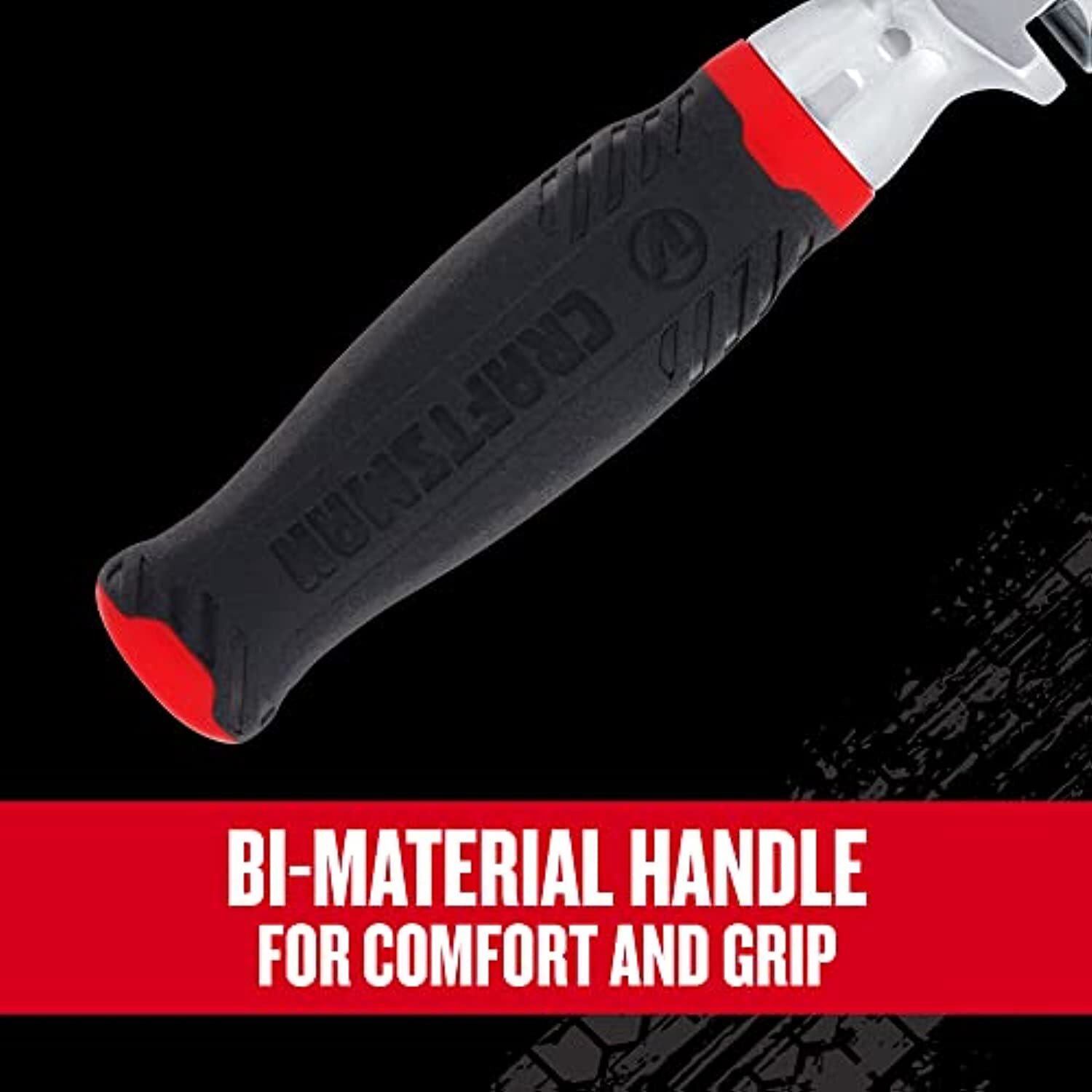Craftsman V-SERIES Ratchet, 1/4 Inch Drive, 80-Tooth, Flexible Head Comfort Grip