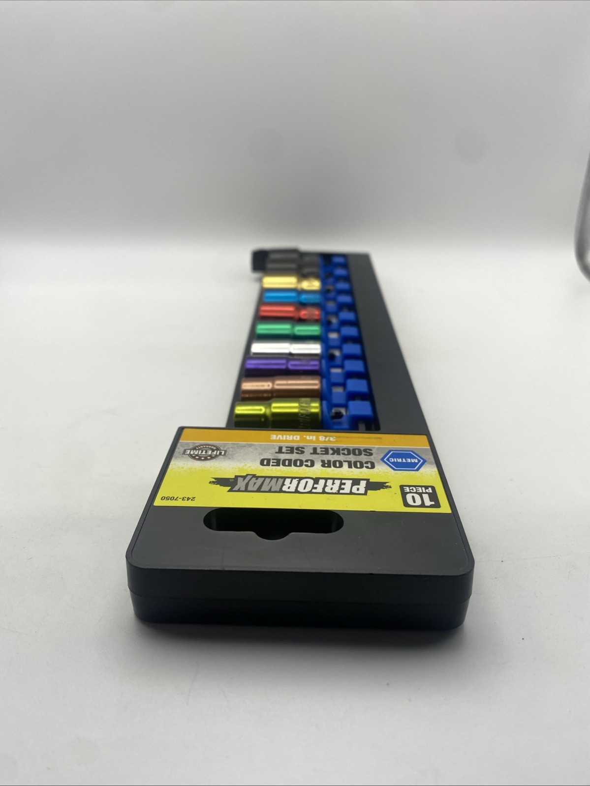 PERFORMAX Color Coded Socket Set Metric 10 Pc 10mm-19mm