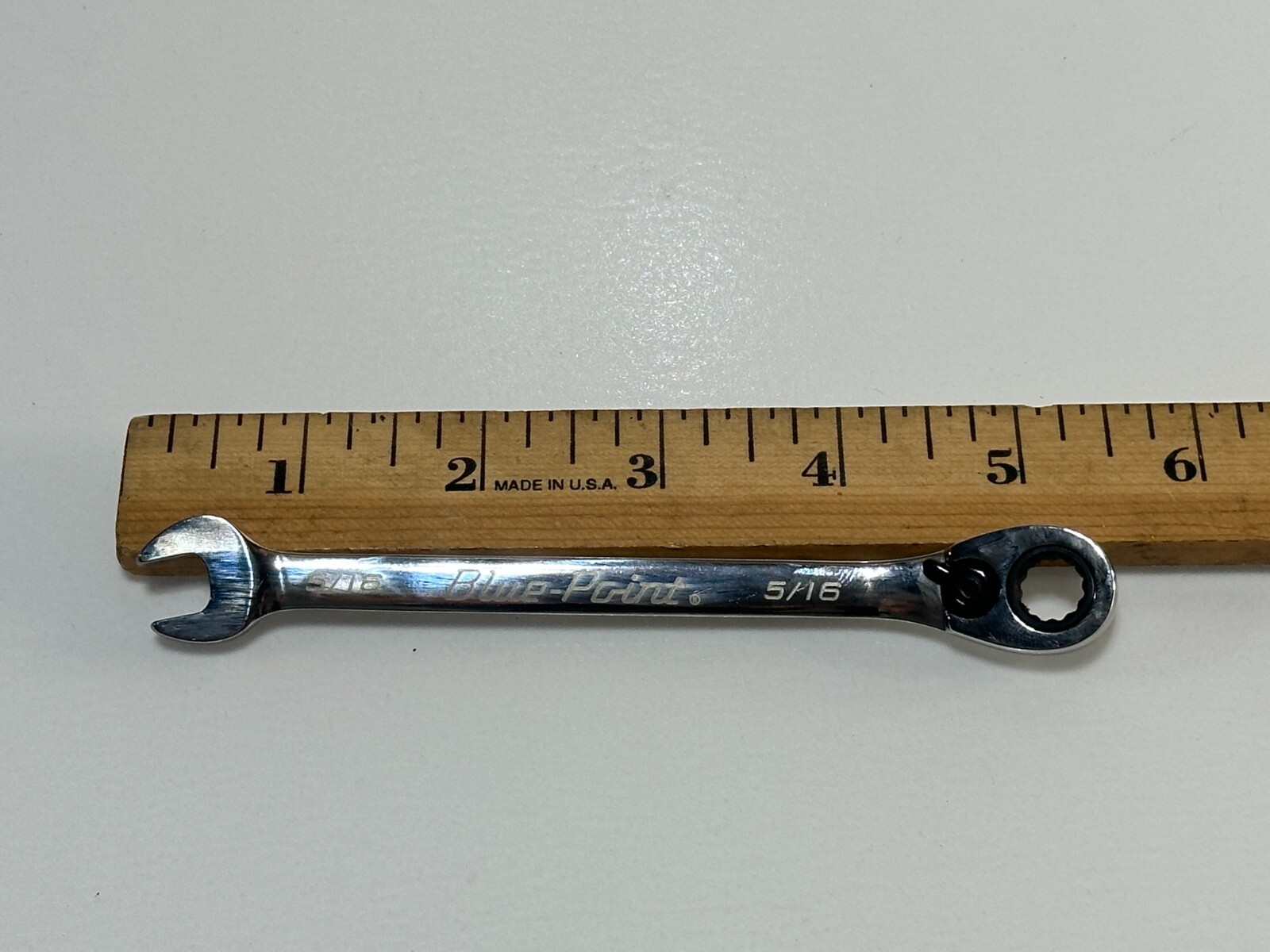 Blue-Point Tools BOER10 5/16″ SAE Chrome 12-Point Reversible Ratcheting Wrench