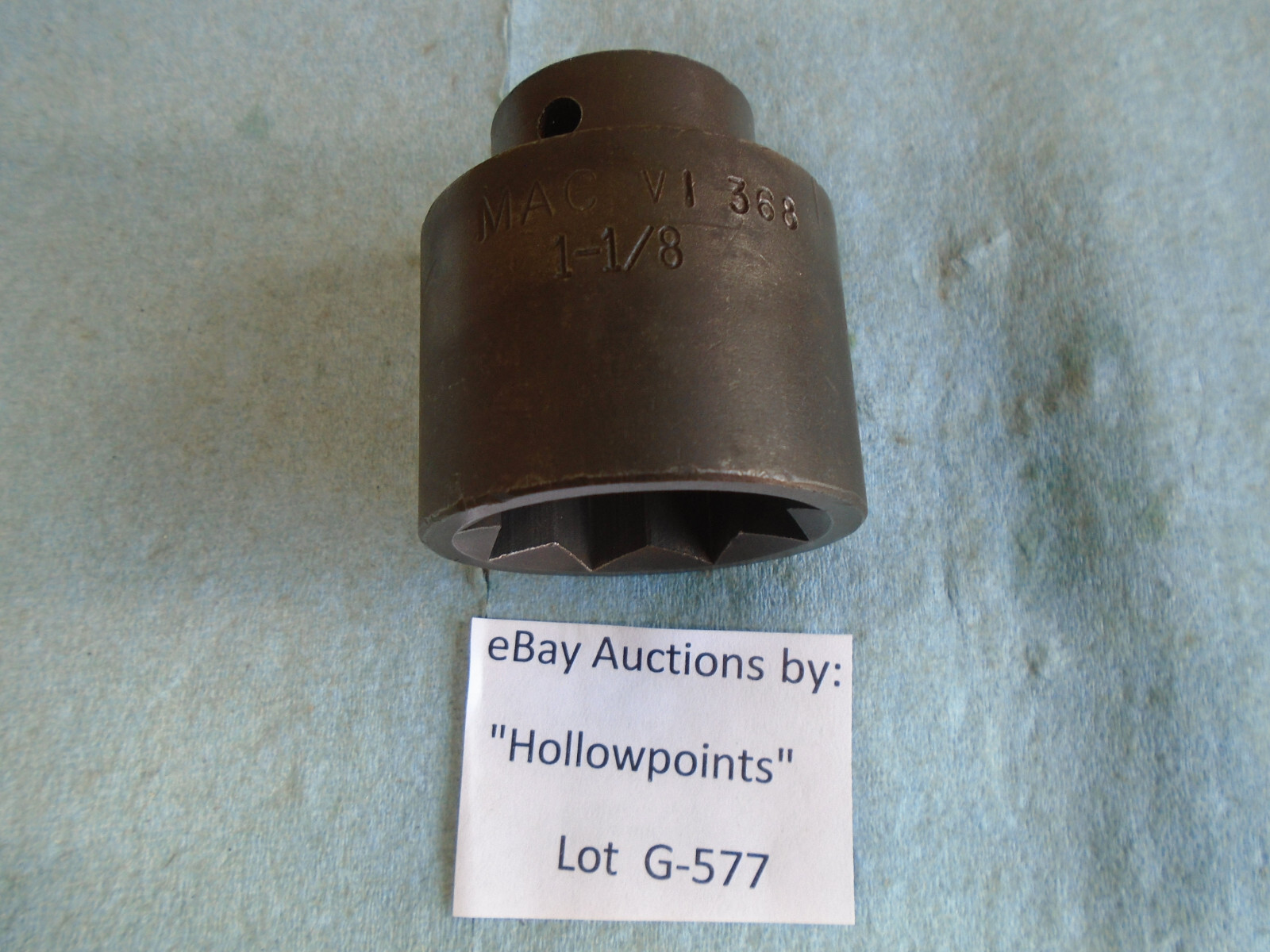 MAC Tools VI368 Impact Socket for Machinery 1/2″ Dr. 1-1/8″ Square 8 Point G577