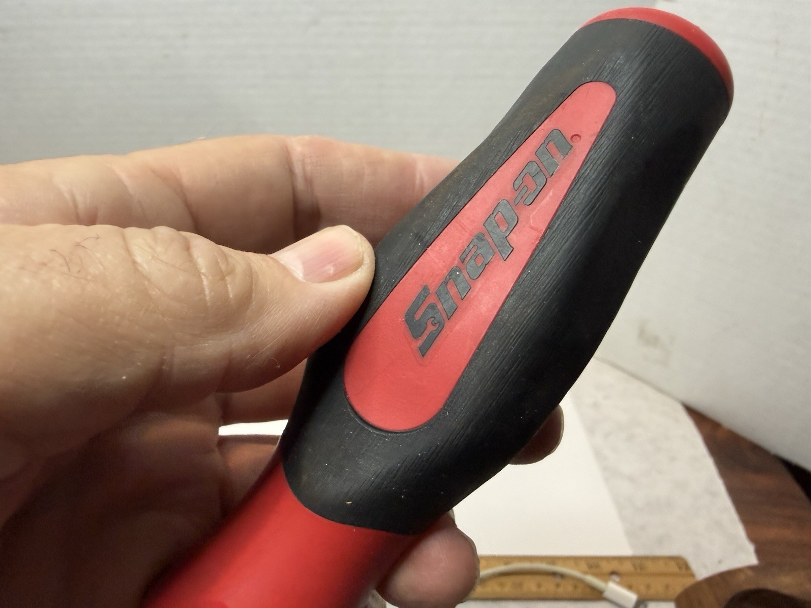 Snap On Tools 1/4″ Shank Driver SGT4B Soft Grip Red Black