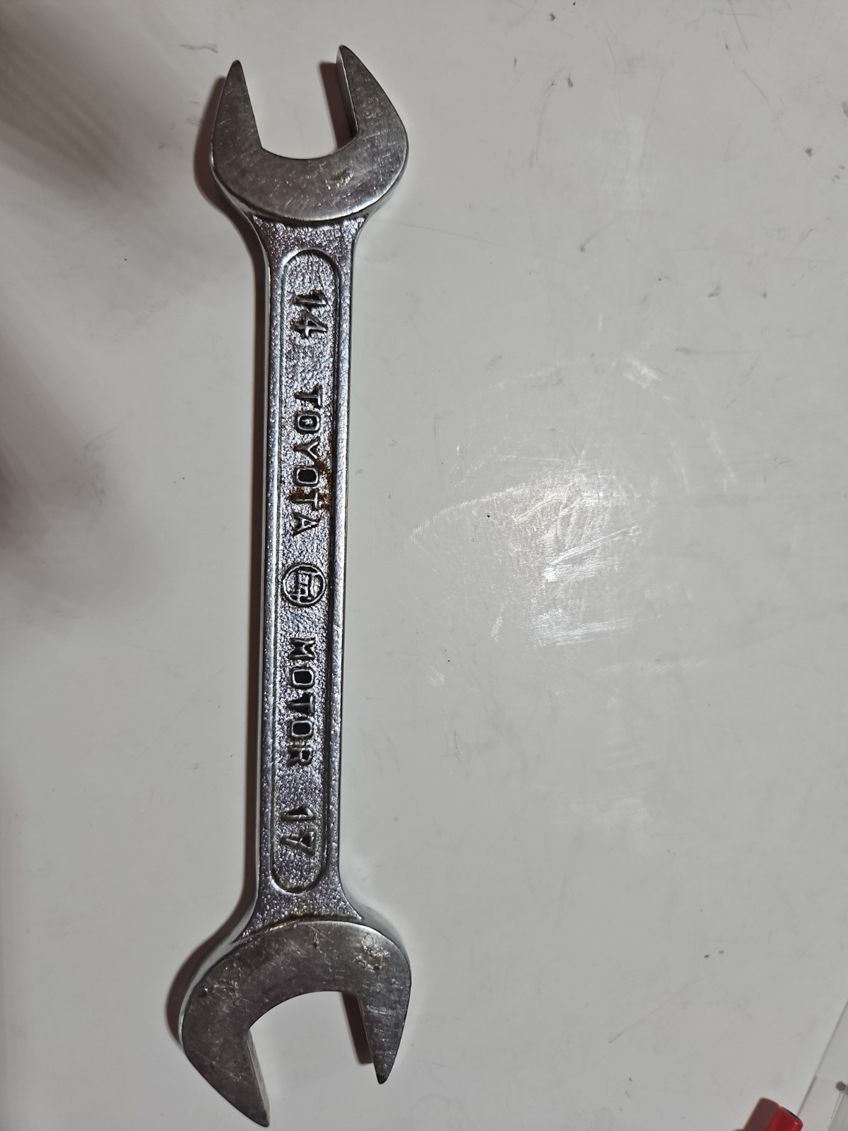 3 Vtg Toyota Motor open end wrenches metric 8-10, 10-12 and 14-17. Japan