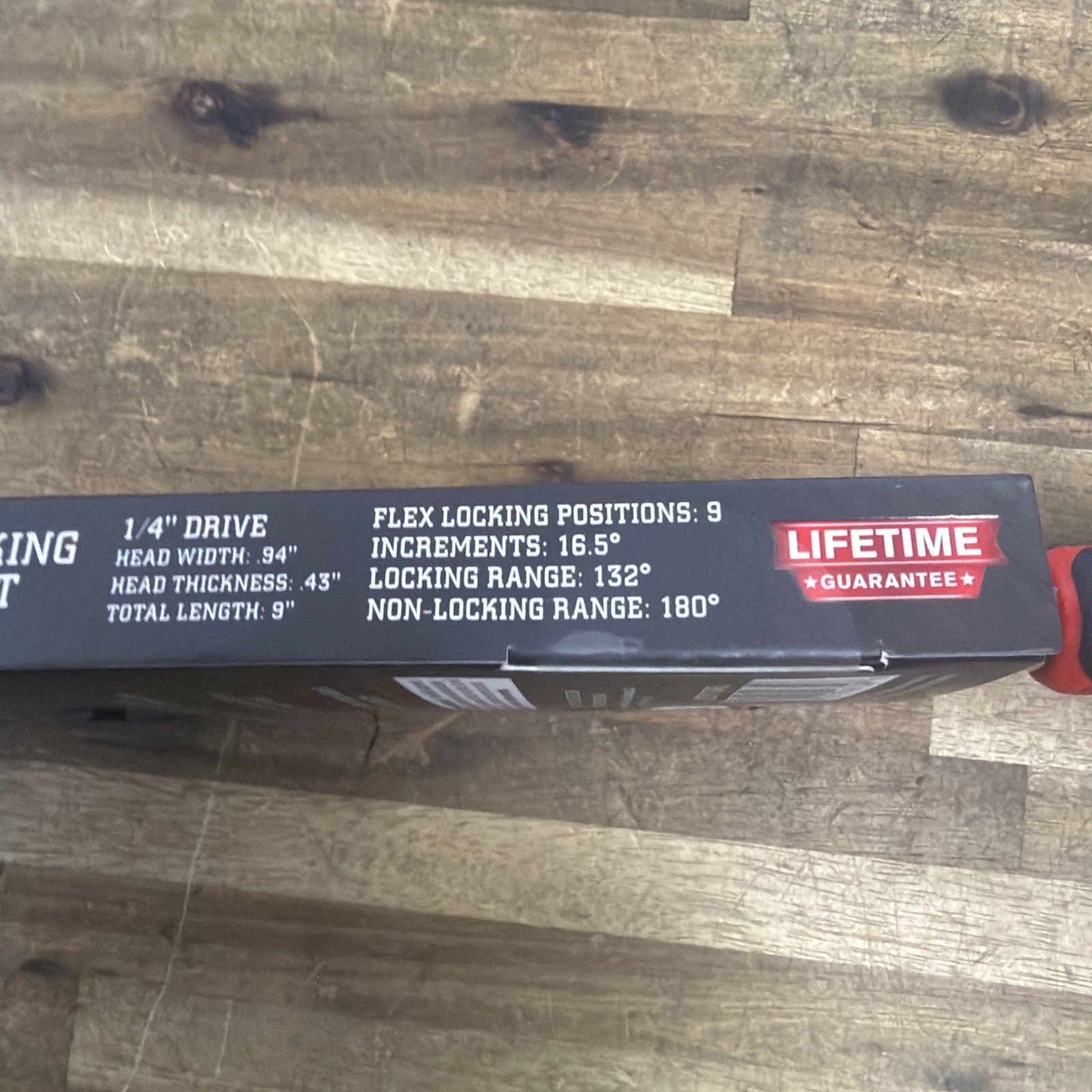 ICON R1LKG G2 9″ LONG LOCKING FLEX RATCHET 1/4 INCH DRIVE