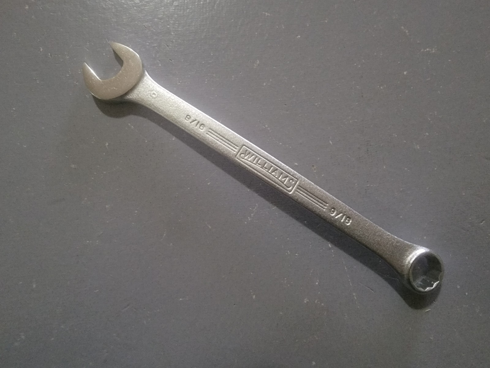 N.O.S Williams Super Wrench Made In U.S.A 9/16 Open Boxed End Wrench Vintage Nos