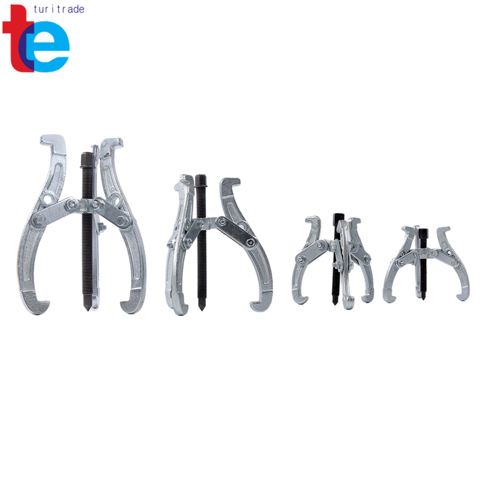 Gear Puller Set 3″ 4″ 6″ 8″ 3-Jaw Bearing Puller Wheel Gear Pulley 4 PCS