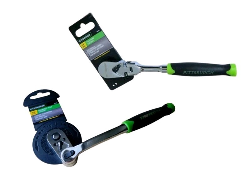 Two Pittsburgh Ratchet 1/4″ Flex Head Swivel, And 360° Swevel