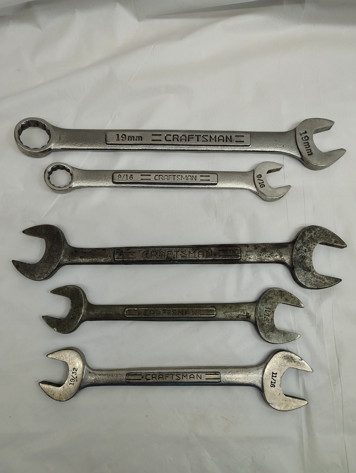 Lot of 21 Craftsman Wrenches Mixed Sizes