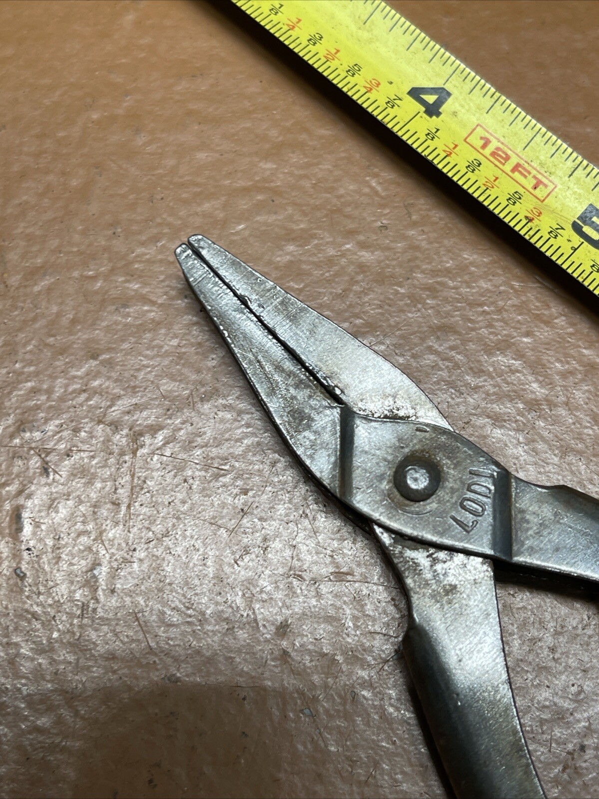Vintage Lodi USA 4 1/2 In Inch Long Duck Bill Pliers Working Pat 1894 & 1900