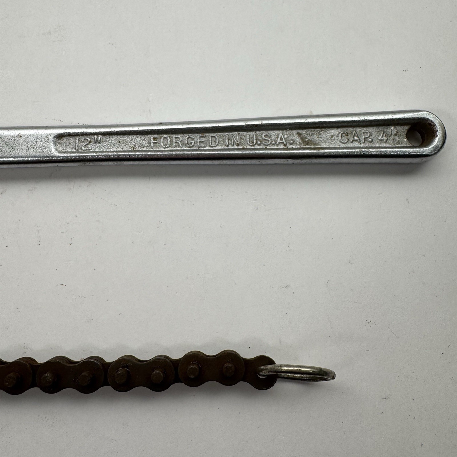 Craftsman 55743 12” Chain Pipe Wrench Oil Filter Strap Wrench USA Made