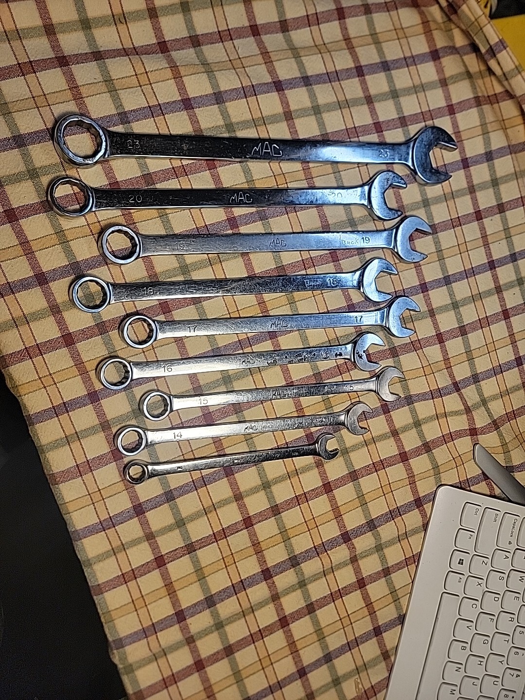 MAC Metric Range From M11CL – M23CL Combination Wrench Set 9 Pieces