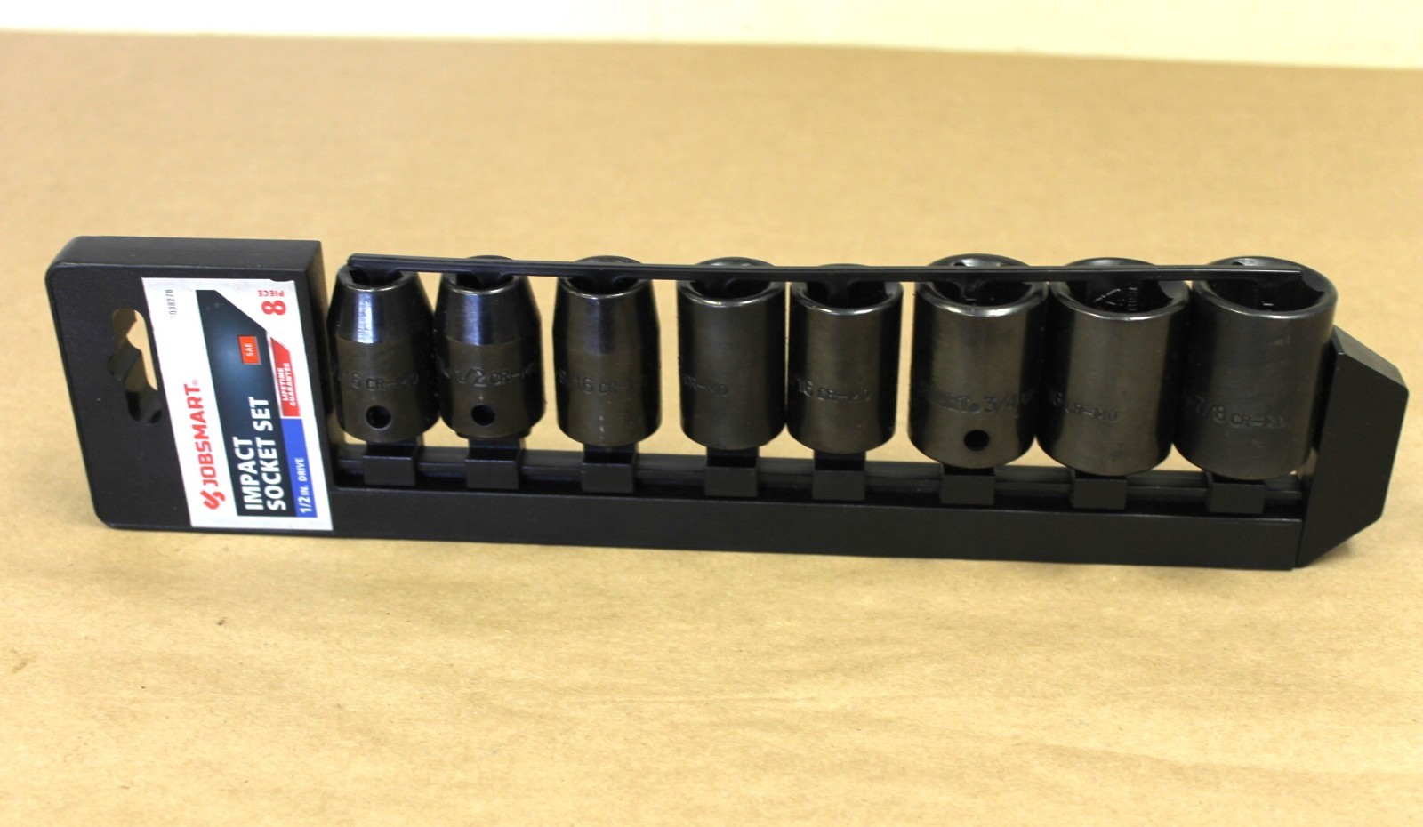 Brand New Jobsmart Impact Socket Set SAE 8 Piece 1/2 Inch Drive (54207)