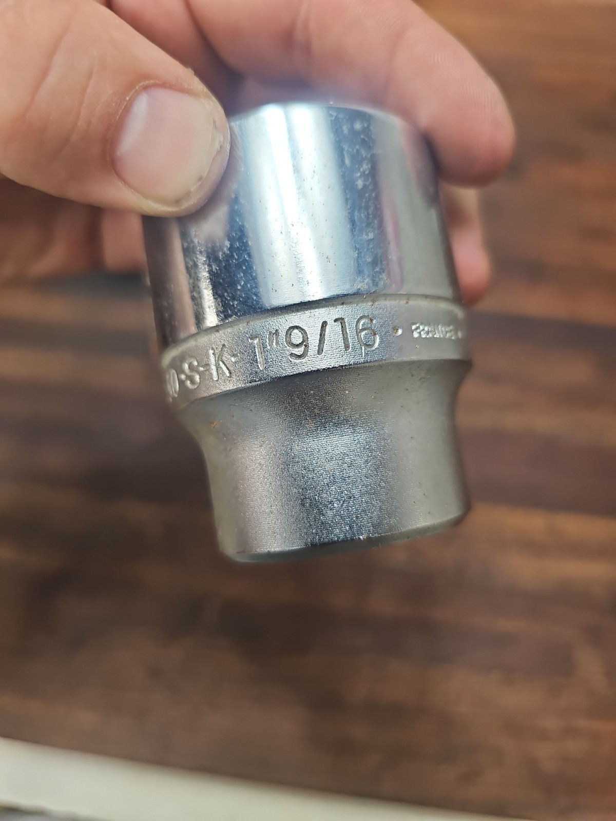 B90- (3) SK 3/4″ Drive Large Sockets 2-1/8″, 1-7/8″, 1-9/16″ FRANCE 12 pt