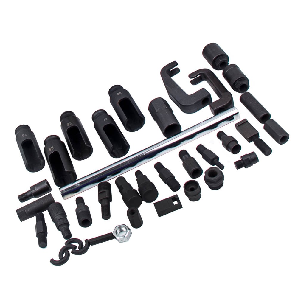 Auto Truck Diesel Injector Extractor Slide Hammer Puller Adapter Tool Kit 40PC