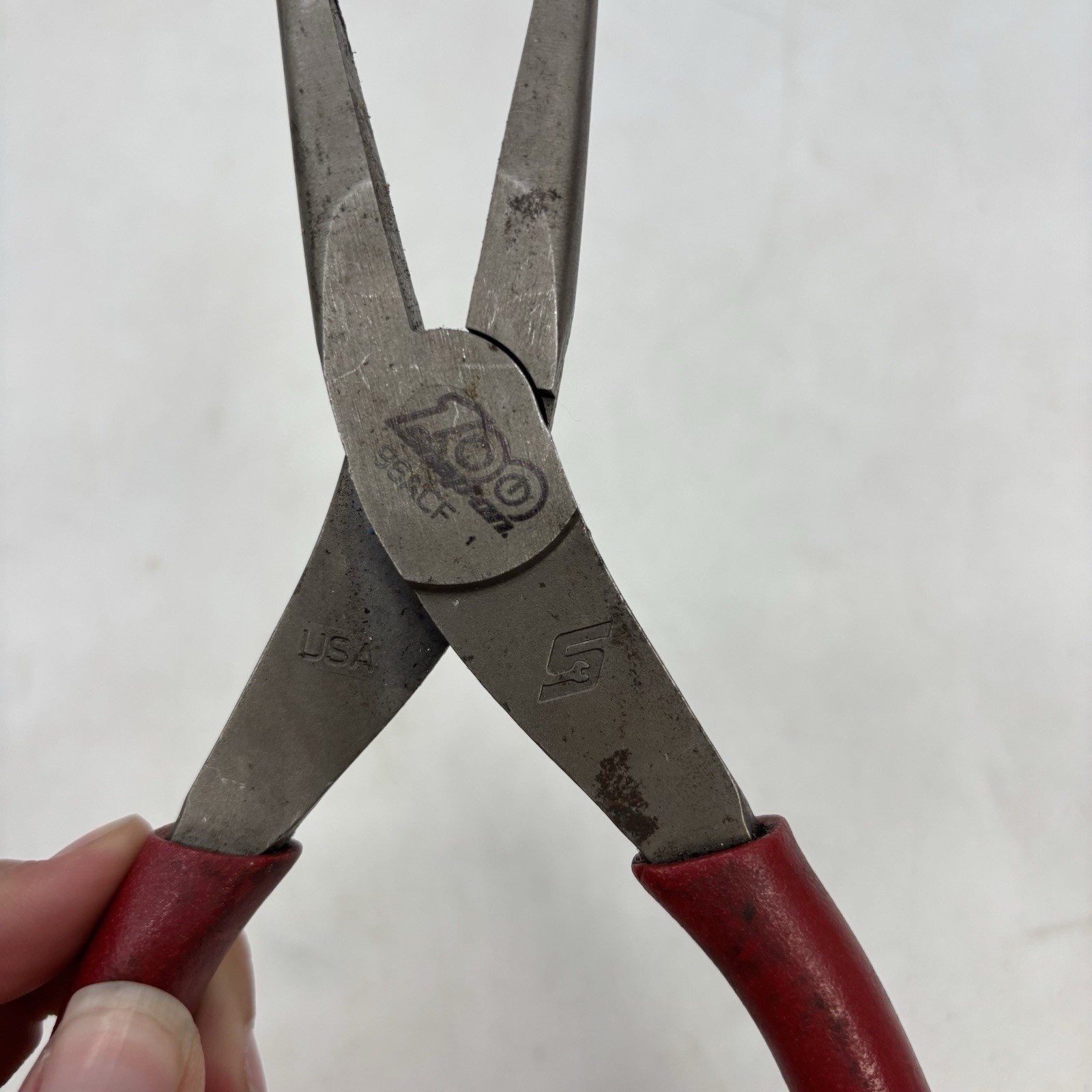 LAOA LA320112 Adjustable Crescent Wrench & Snap On 96ACF Needle Nose Pliers Used