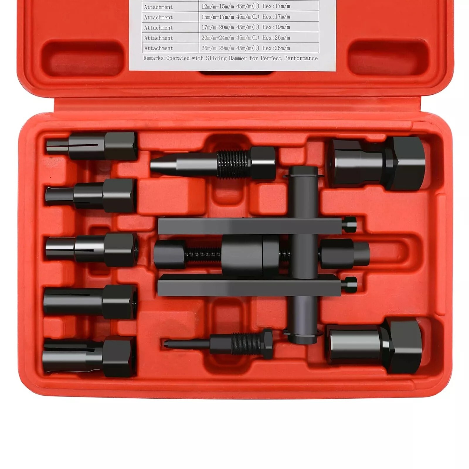 10PCS 8mm-25mm Internal Bearing Puller Removal Tool Set For Motorcycle Inner