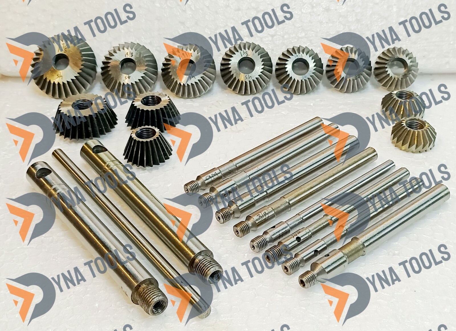 23x VALVE SEAT CUTTER SET HIGH CARBON STEEL 12 CTR + 8 STEMS + 2 ARBOR + 1 ROD