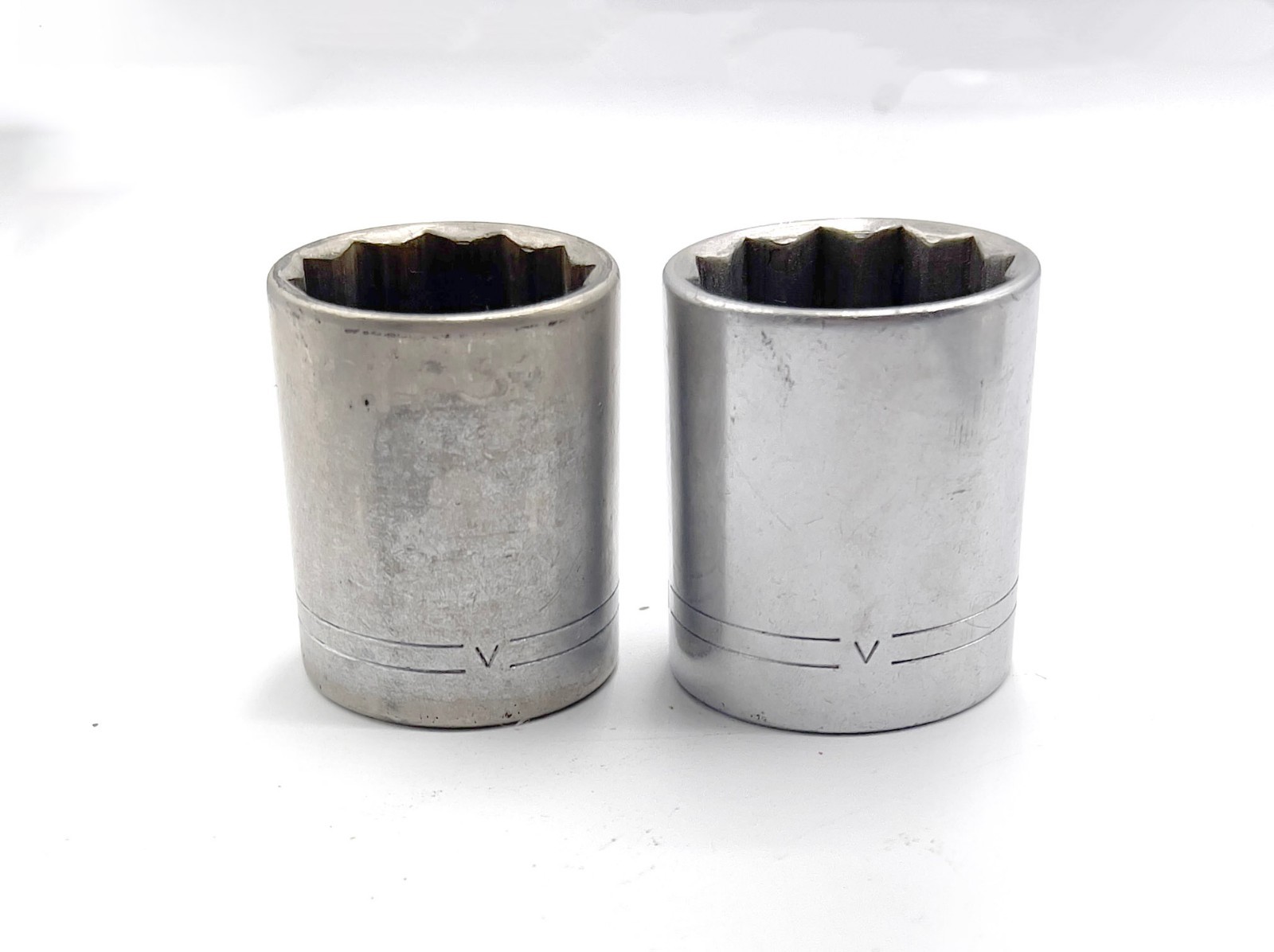 Craftsman 1″ + 1-1/16″ 12-Point, 1/2″ Drive, Shallow Socket Pair =V= Series