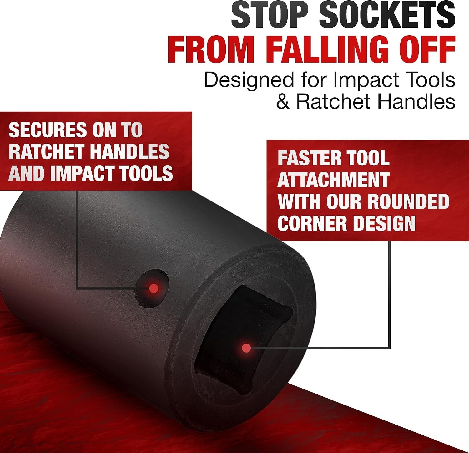 Durable 18mm Shallow Impact Socket – 1/2 Inch Drive, Manganese Phosphate Finish