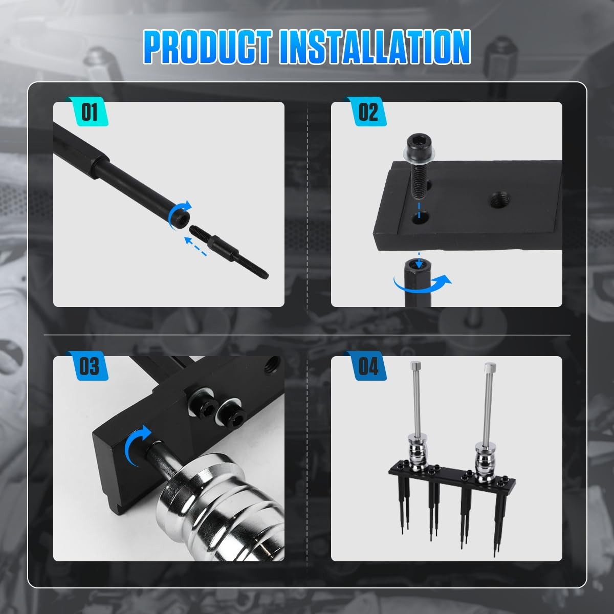 High-pressure Fuel Injector Removal Tool Kit EN-51146 for GM Opel Buick 1.0/1.4L