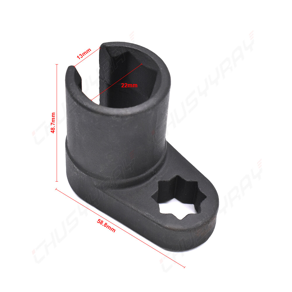 NEW O2 Oxygen Sensor Offset 1/2″Dr Socket Vacuum Switch Flare Nut Wrench 22mm