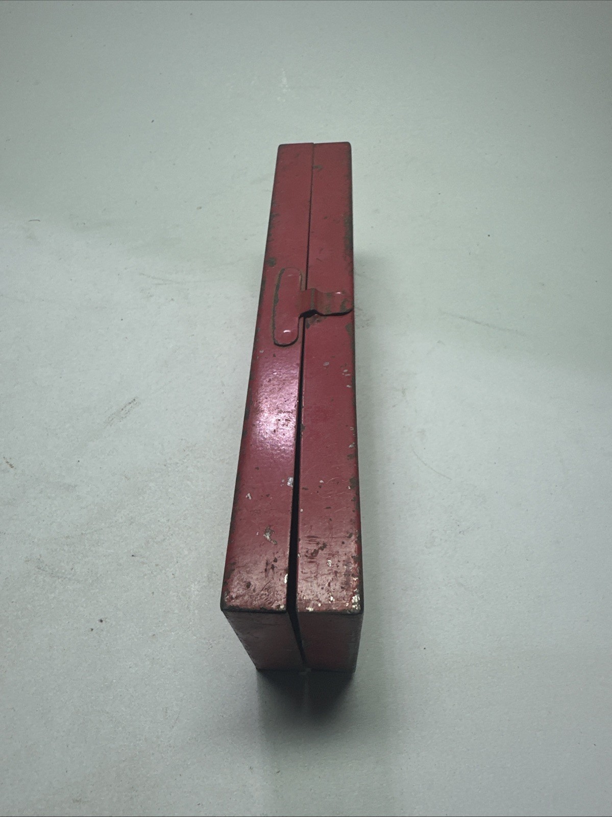 Snap On Tools USA Red Metal Storage Tool Case Only Socket Ratchet Box Small