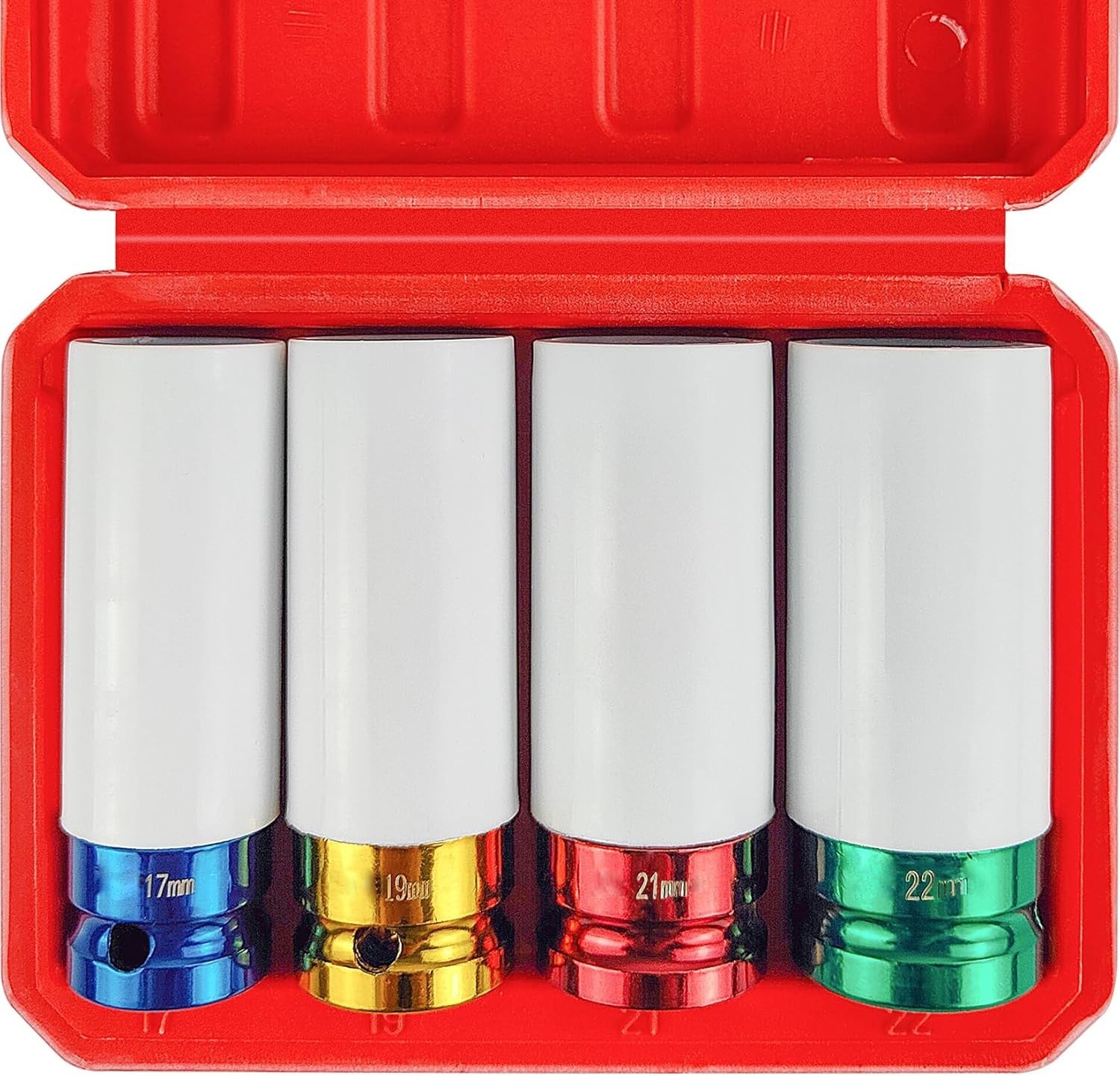 Specific 4-Pc 1/2″ Drive Impact Socket Set – 6-Point Design for Secure Handling