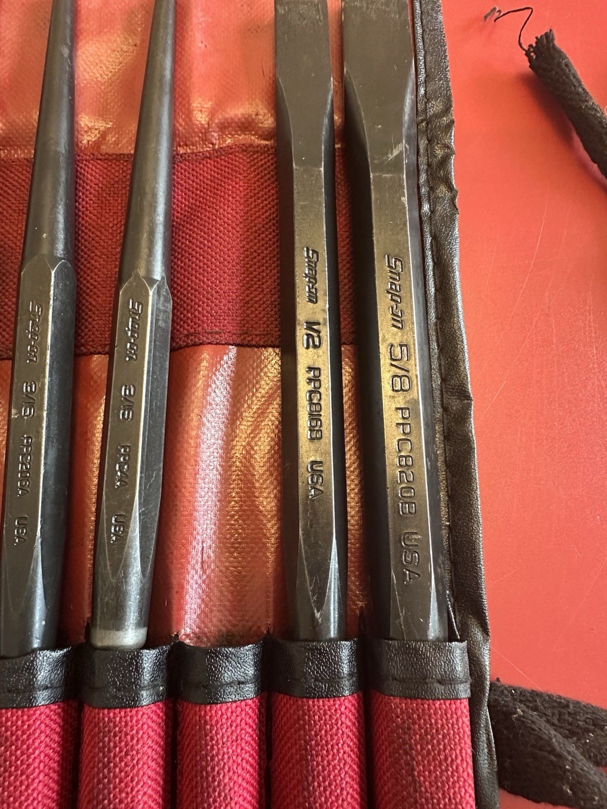 Snap On 11 pc Punch and Chisel Set PPC710BK.