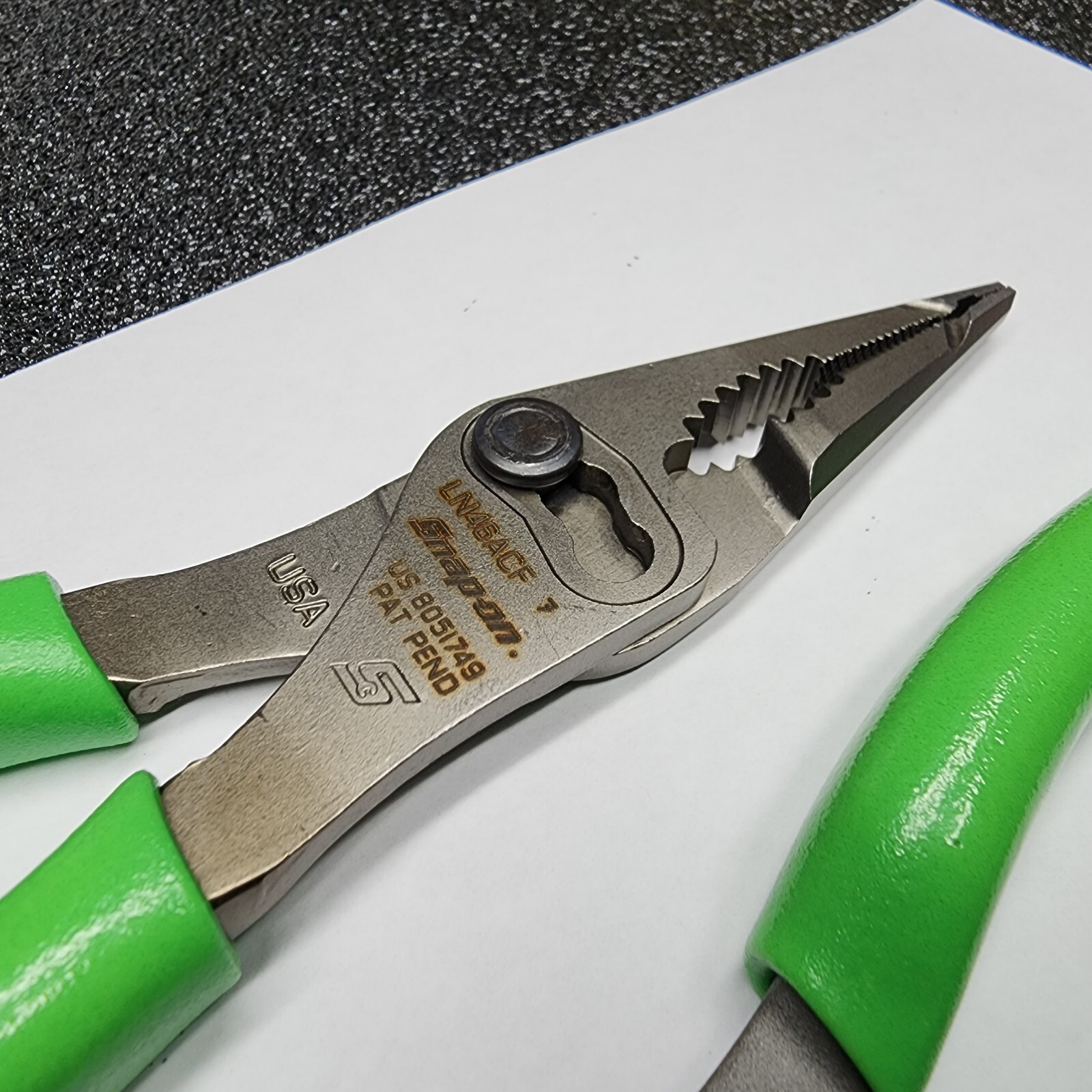 Snap-on Tools 8″ High-Leverage Combo & 7″ Long Nose Slip-Joint Pliers LN46ACF