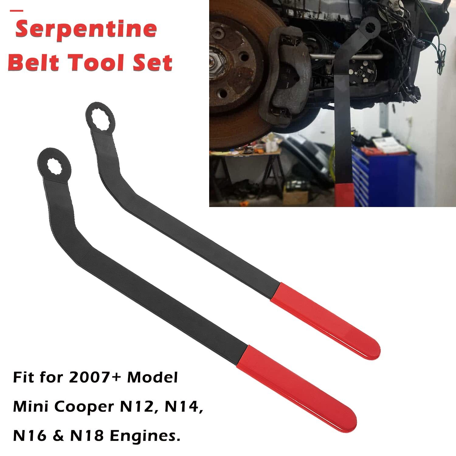 1016 Serpentine Belt Wrench Tool Set for 2007 & Up Mini Cooper N12 N14 N16 & N18