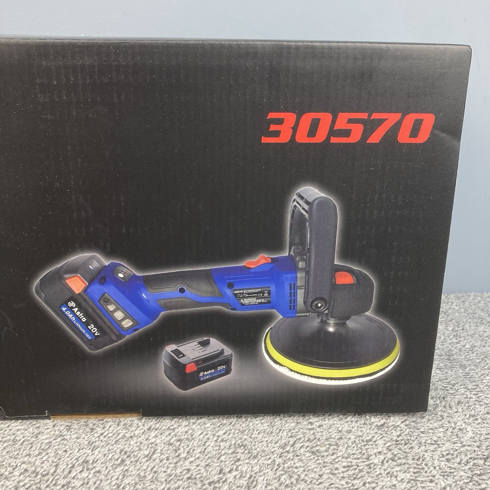 Astro Pneumatic 30570 20V 7» Brushless Variable Speed Rotary Polisher