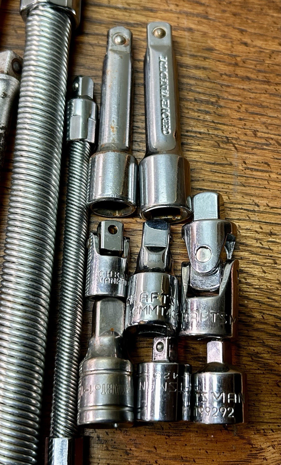 31 Assorted Ratchet Wrenches, Adapters, Extensions Stanley/SK/PROTO/Craftsman