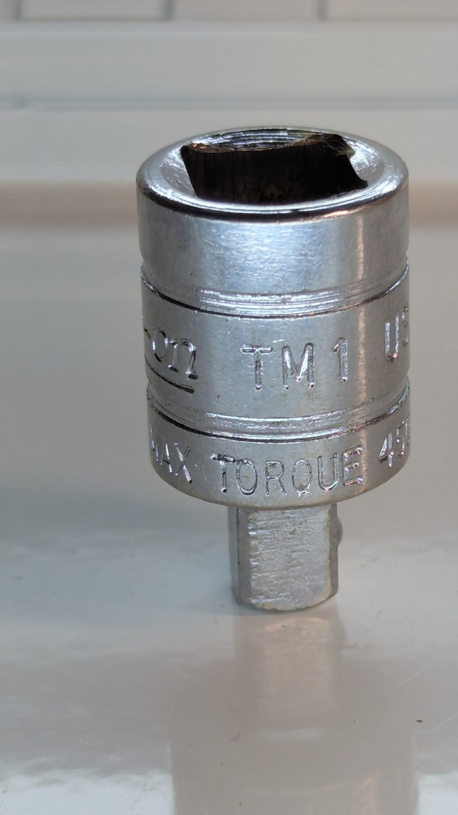 Snap-on TMI 3/8″ to 1/4″ Drive Reducer Adapter Adaptor Socket 450lb USA Tool