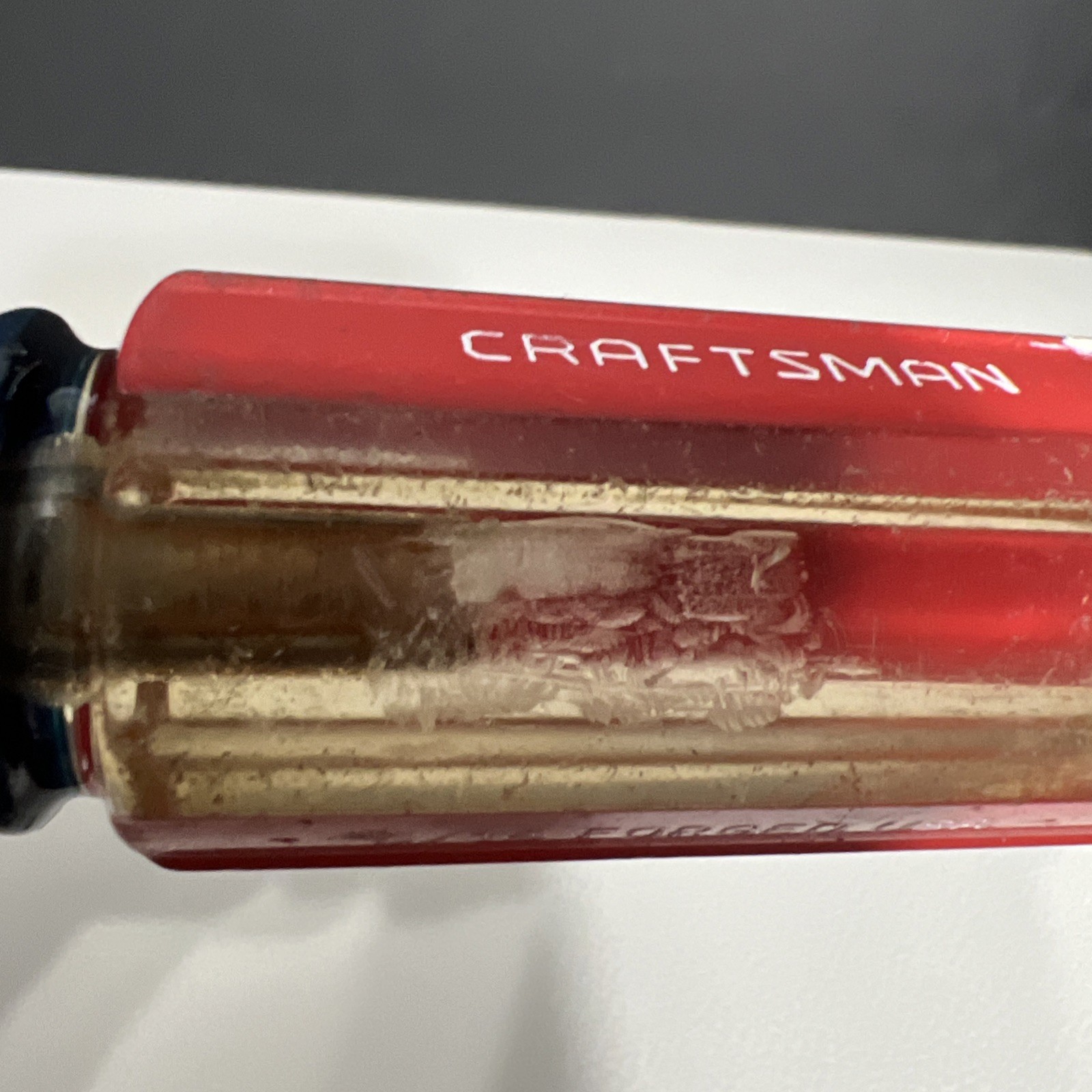 Vintage Craftsman USA Super Stubby Slotted Flat Screwdriver 41586 G WF 5/16”