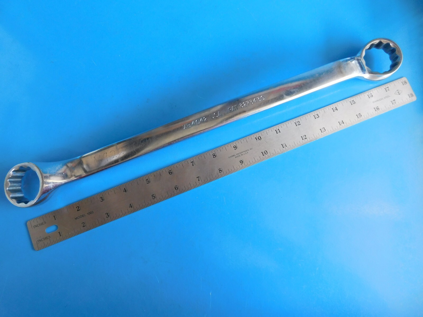 USED, SNAP ON TOOLS «1-1/4 X 1-5/16 IN.» OFFSET BOX END WRENCH, PART #XB4042