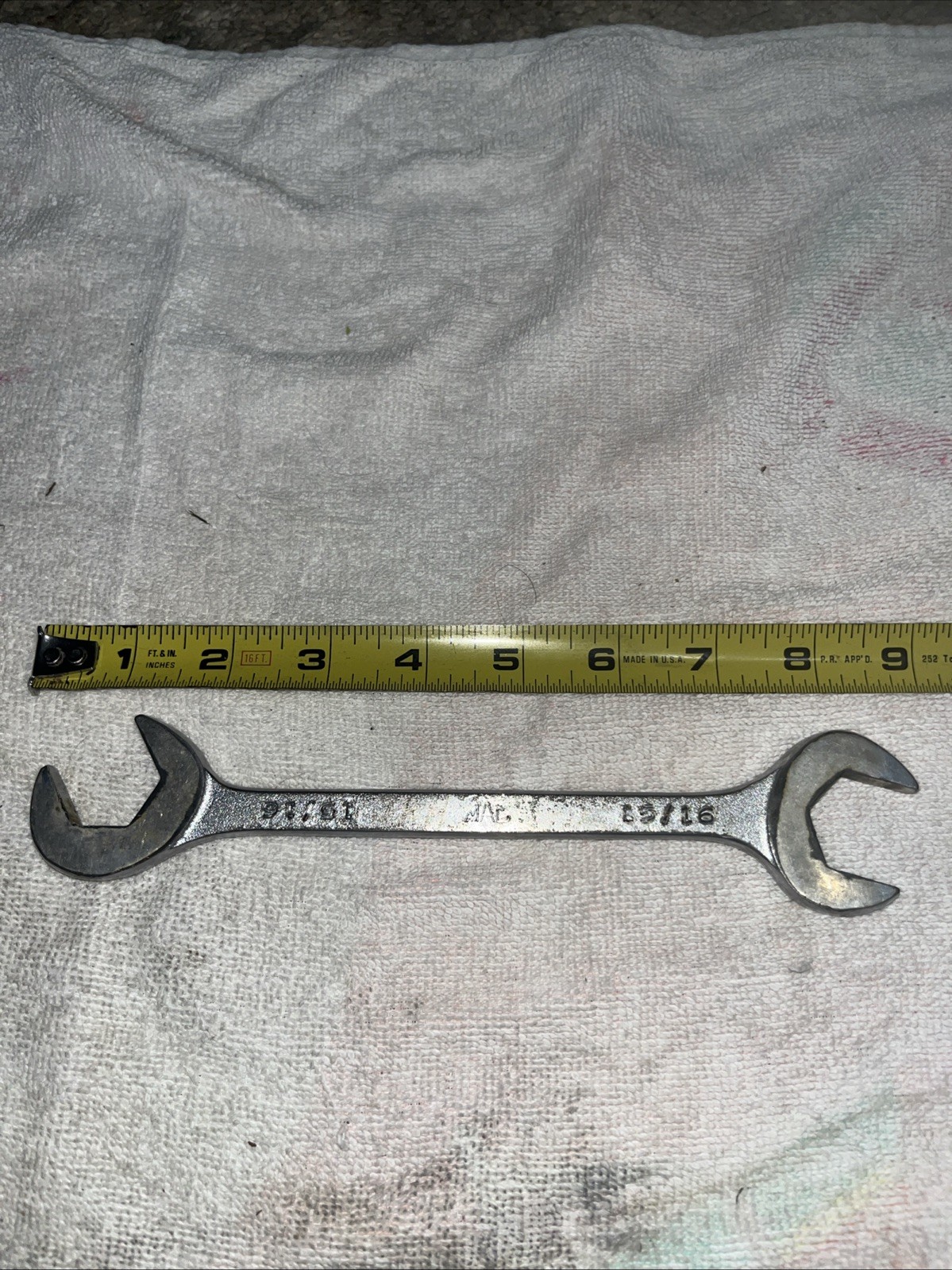 Mac Tools 15/16″ SAE Chrome Four Way Angle Head Open End Wrench USA DA30