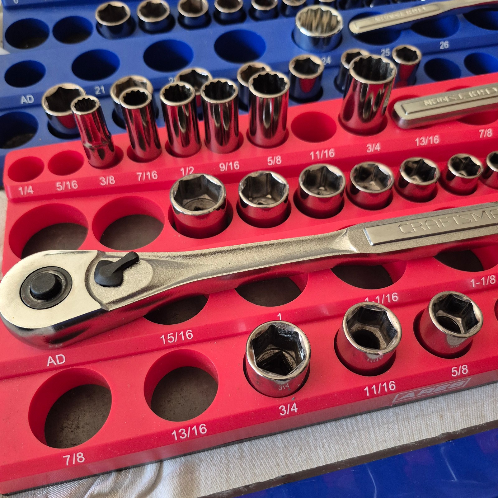 CRAFTSMAN MIXED SOCKET SETS SAE METRIC 3 RATCHETS SWIVELS ARES MAGNETIC HOLDERS
