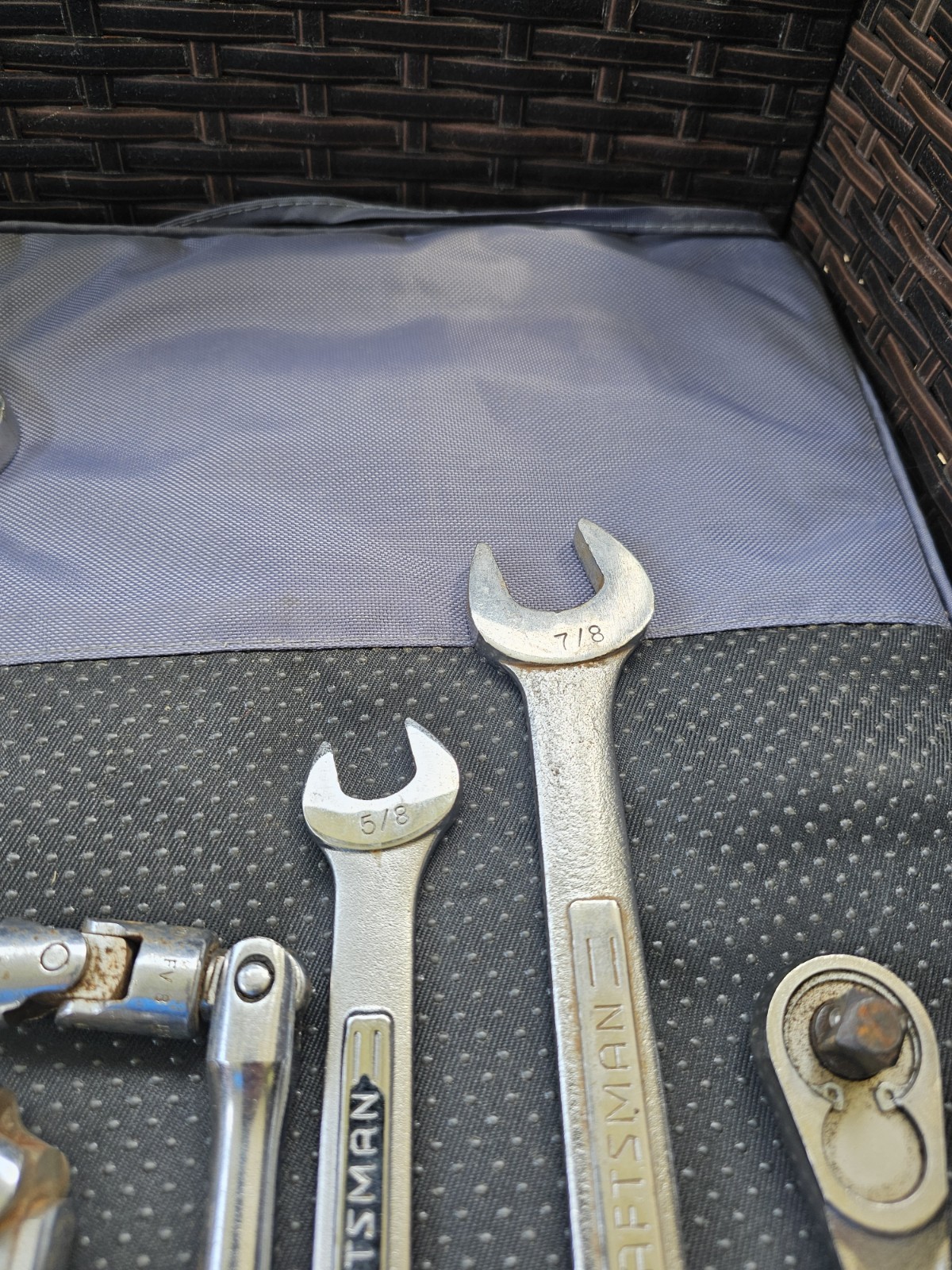 VTG Mix Tools Lot Wrenches & Ratchet,Proto,Craftsman,Snap-on Swivels Used #9