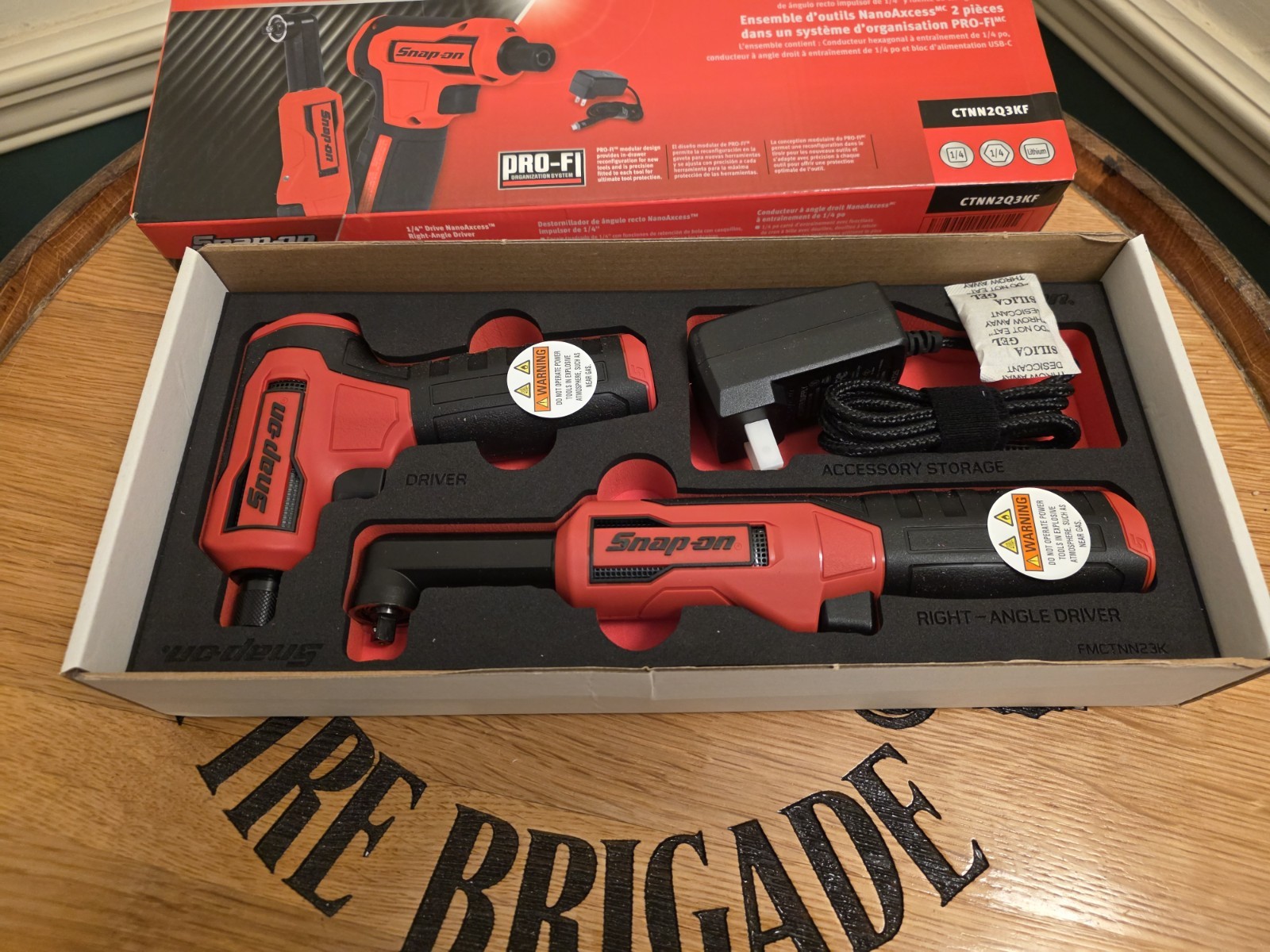 NEW Snap On Tools CTNN2Q3KF Nano/Axcess Tool Kit Red Foam New 1/4drive 2pc