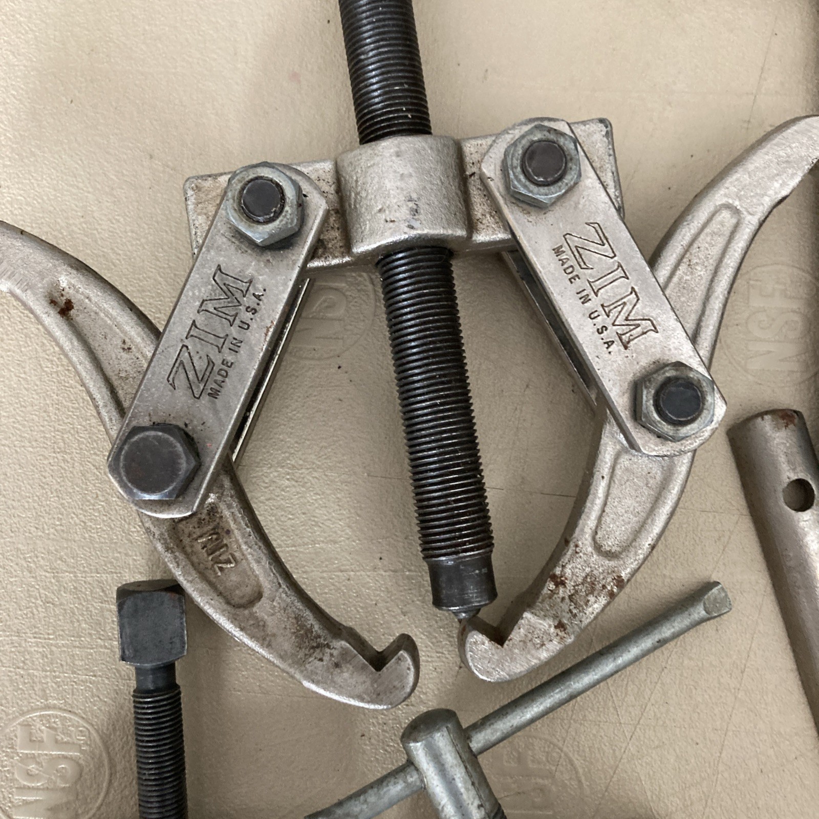 Vintage Mechanics Tool Lot Zim Craftsman Pullers Steering Wheel Harmonic balance