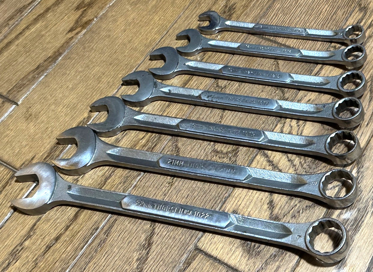 🇺🇸 Thorsen Tools METRIC 13mm-22mm Wrench Set Combo Open Box Lot USA 12 Point