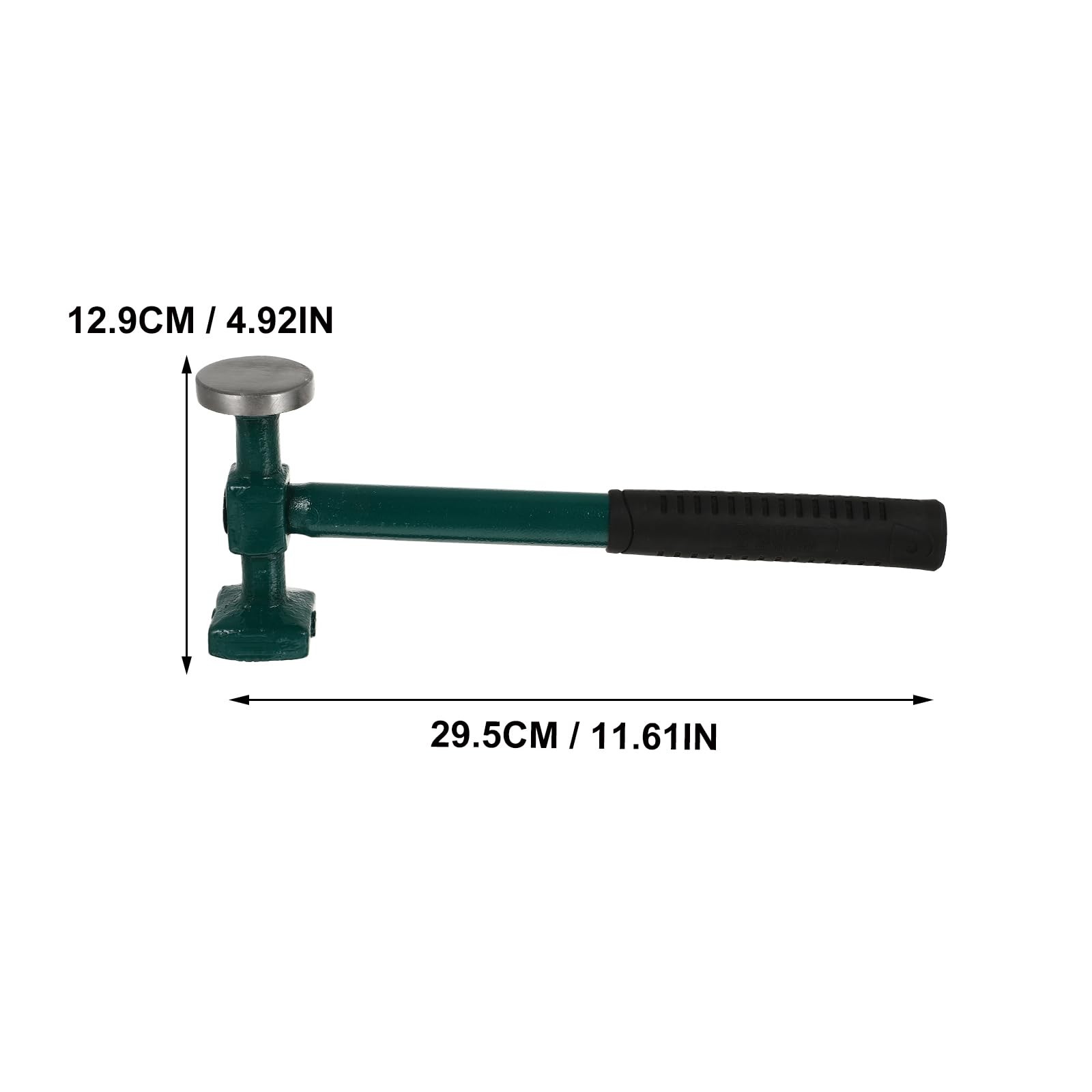 Uonlytech Sheet Metal Hammer 4.45 Inch Auto Body Repair 29.5X12.5CM, Green