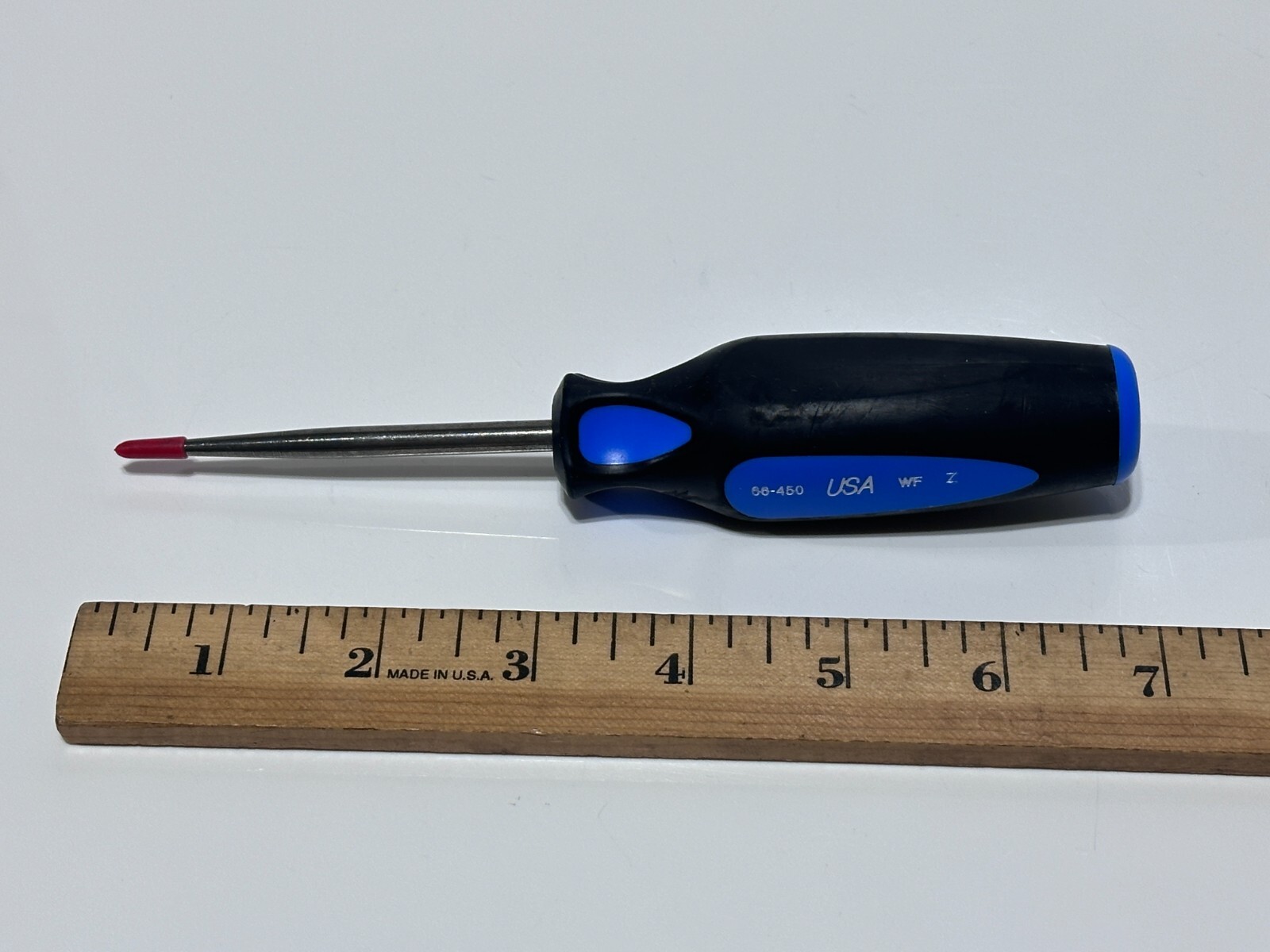 NOS Armstrong Tools USA 3″ Scratch Awl Pick, Blue Soft Grip (WF – Western Forge)