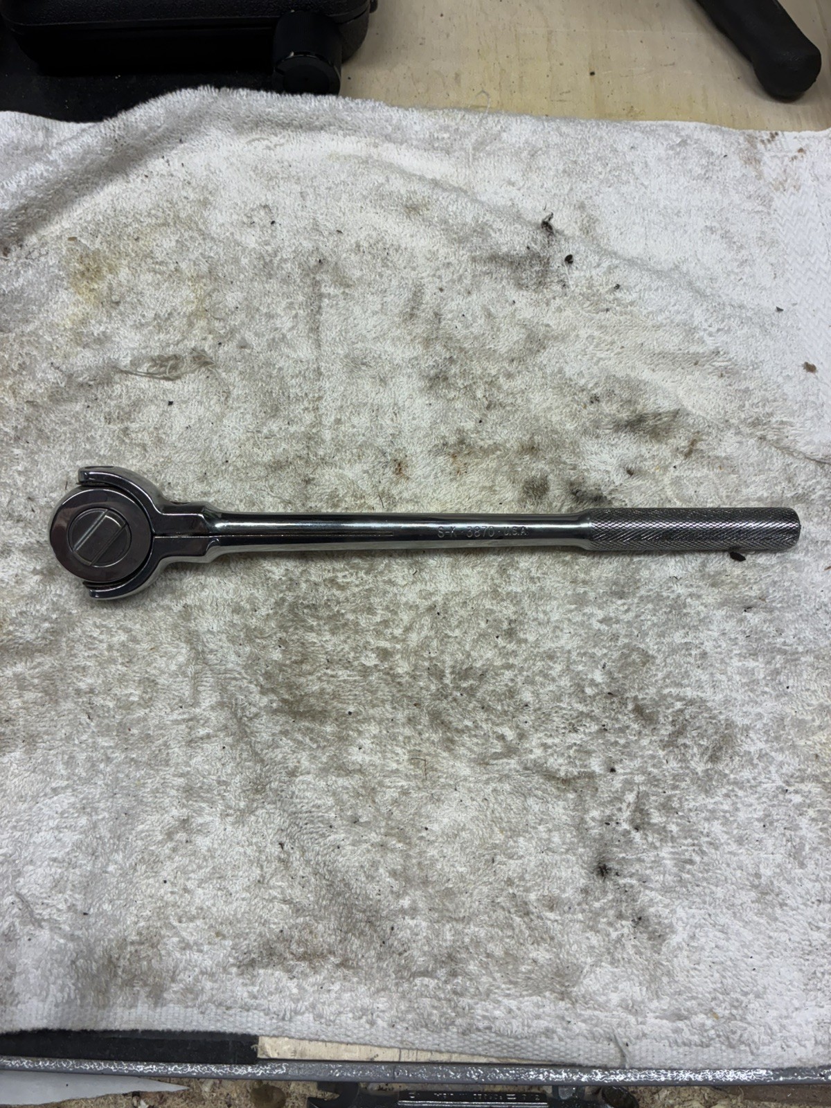 S-K Tools USA 3/8″ Drive Rotating Swivel Head Roto-Ratchet Model 3870 grt shape