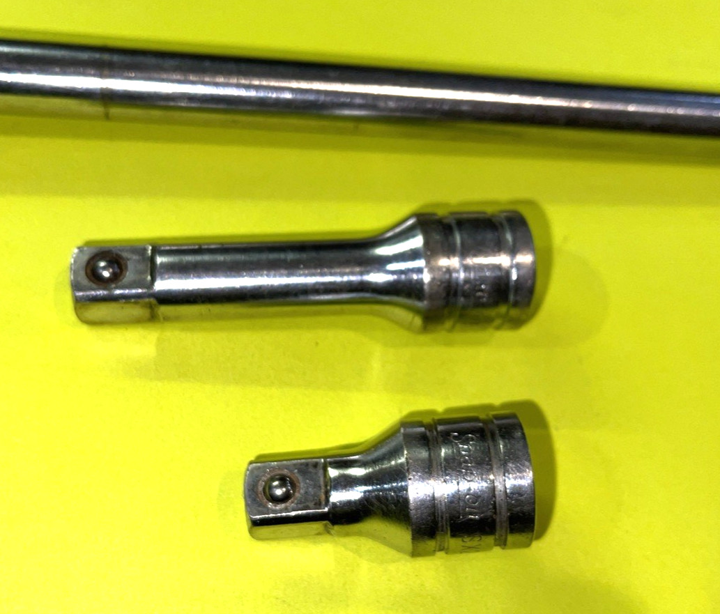 SNAP-ON TOOLS 3 PIECE 1/2 DRIVE EXTENSIONS 2 / 3 AND 15 INCH SHIPPING INCLUDED