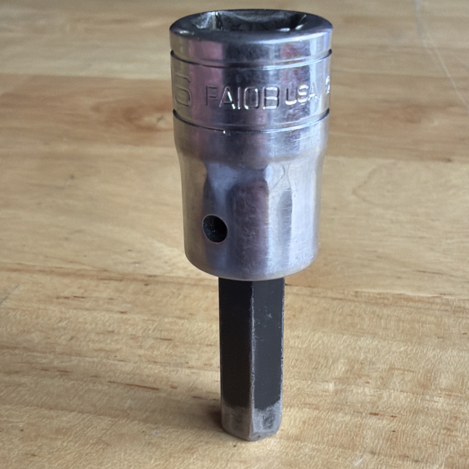 Snap On Tools 5/16″ Hex Bit Driver Socket 3/8″ Drive FA10B Made in USA