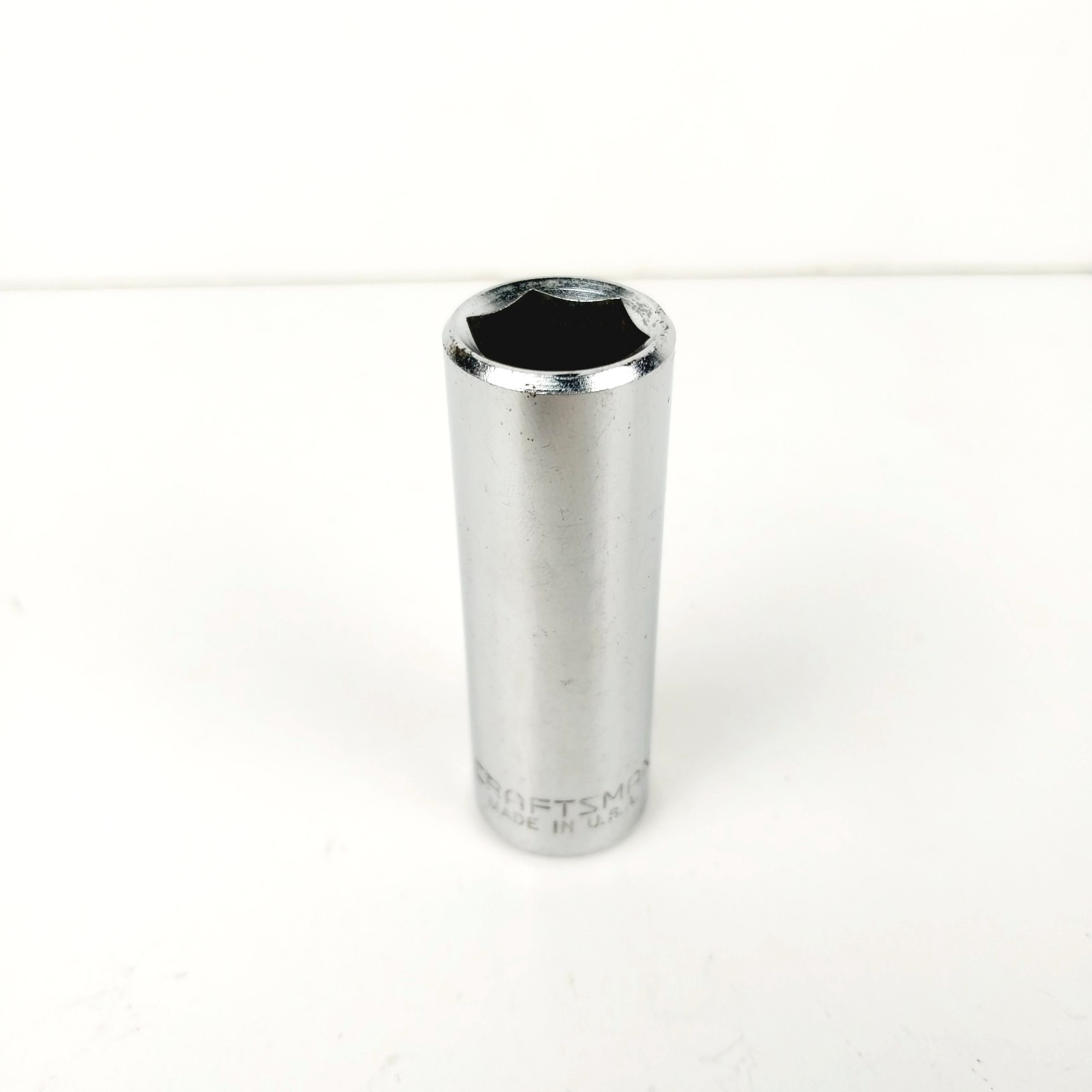 Vintage Craftsman USA Metric 15mm Deep Well Socket 6-Point 3/8″ Drive -EE- 44432