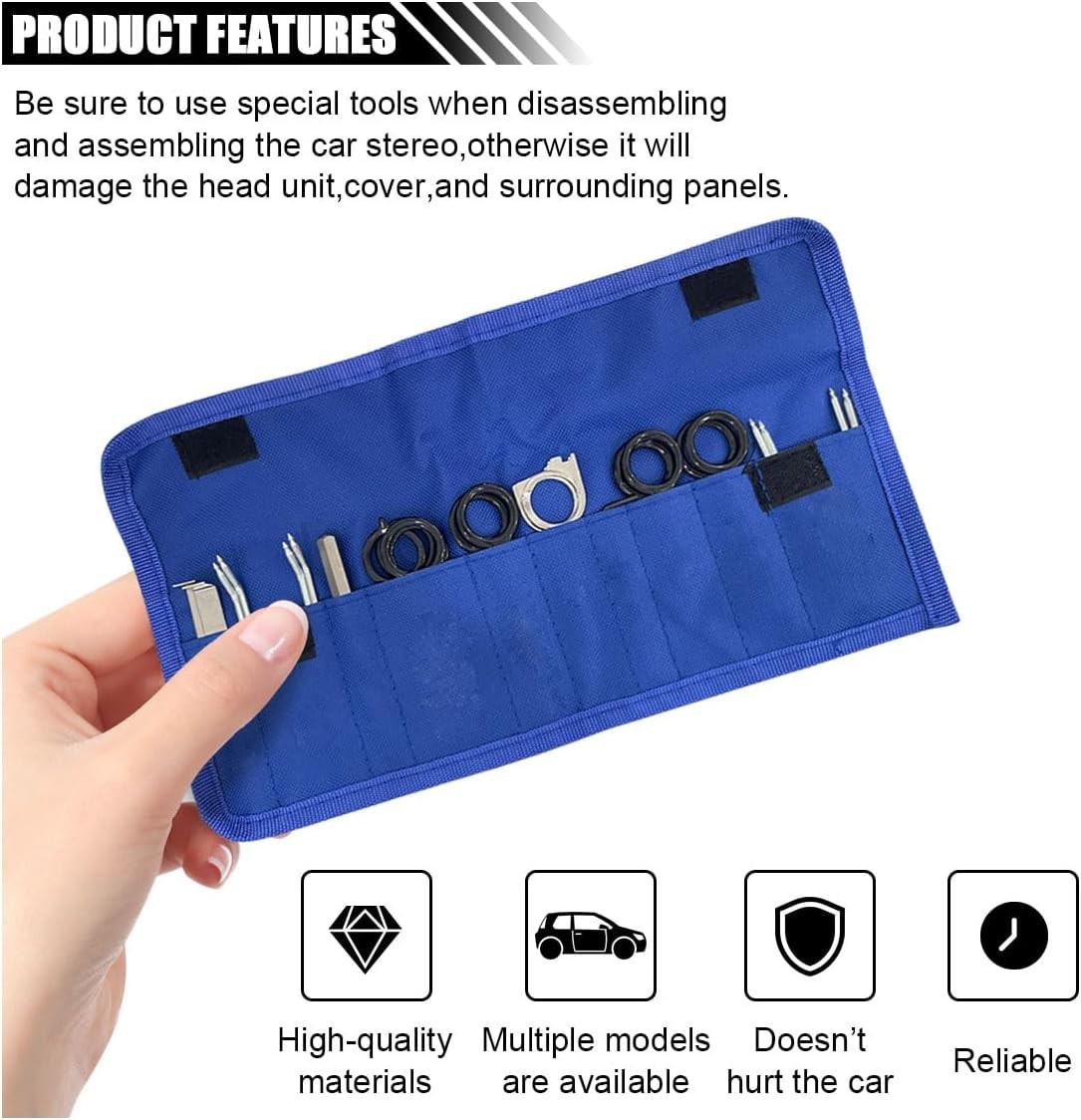 20PCS Car Radio Removal Tool Kit, Professional Tooling Car Audio Stereo